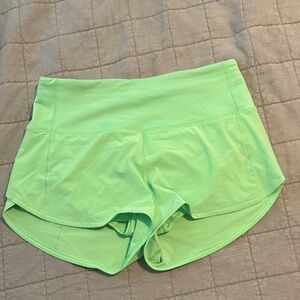 Lululemon Athletica Vibrant Green Athletic Shorts